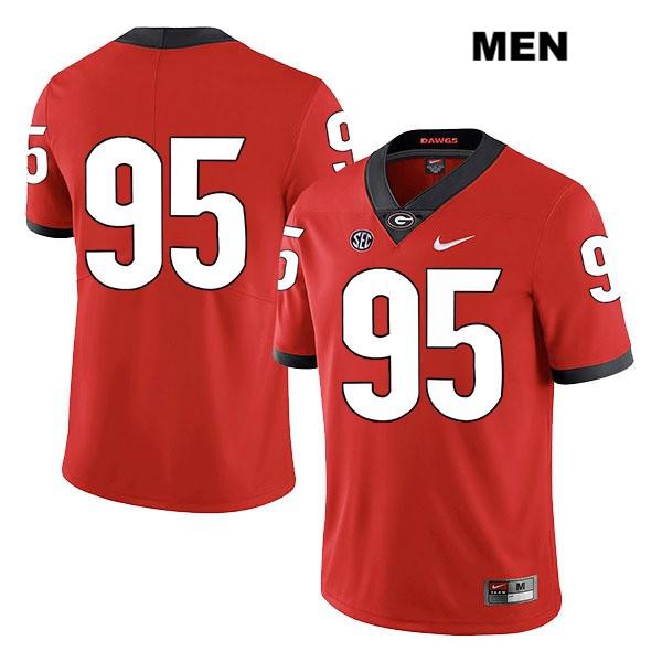 Georgia Bulldogs Men's Devonte Wyatt #95 NCAA No Name Legend Authentic Red Nike Stitched College Football Jersey ORJ0256MU